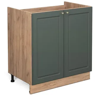 Vicco Spülenschrank Fame-Line 80 x 0 x 0 cm Grün-Gold