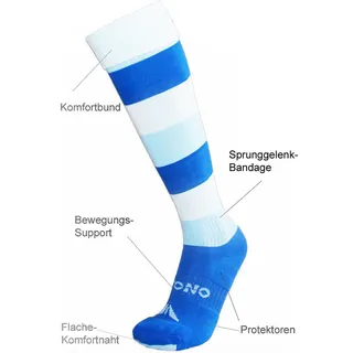 ATTONO 4 Paar Fußball Socken Stutzen von ATTONO Fußballstrümpfe - Größe: 41-47