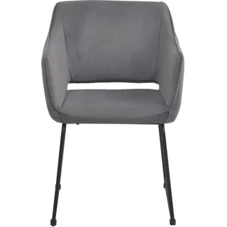 SIT Möbel TOM TAILOR HOME Schalenstuhl »T-VELVET ARMCHAIR« (Set) 2 Stk. TOM TAILOR HOME basaltgrau,