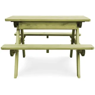 vidaXL Kinder-Picknicktisch 90x90x58 cm Kiefernholz