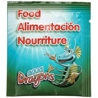 Aqua Dragons Starter-Futterpaket für Haustiere, Mint-Lernaktivität, Schlüpfen und Wachsen, kleine Wasserlebewesen, 10 g