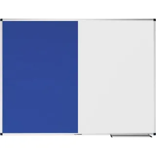 Legamaster UNITE Kombiboard - 90x120cm - blau – Whiteboard-Filzkombination – Whiteboard magnetisch und beschreibbar – Filztafel zum anpinnen von Bildern und Plänen