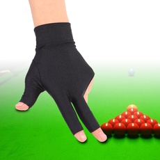 Tbest Billard Handschuh Links Snooker Billard Pool Linke Hand, 3 Finger Billard Handschuh Snooker Queue Spandex Handschuh Billard Zubehör für Mann Frau