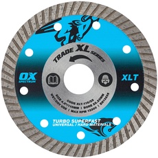 OX Tools Trade XL Turbo Diamantklinge, Universal & GP, 115/22,23 mm, Blau