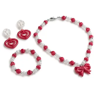 Dress Up America Schmuckset Für Kleine Mädchen – Prinzessinnen-Schmuckkästchen Mit Wunderschöner Halskette, Armband Und Ohrringen – Ideal Zum Rollenspiel Für Kleine Mädchen
