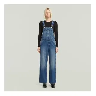 G-Star für Damen. D24398-E107-H452 Latzhose mit geradem Bein blau (XXS), Lässig, Denim, Nachhaltig, Recycelte Baumwolle