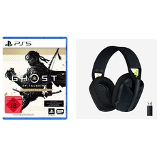 Ghost of Tsushima Director's Cut [PlayStation 5] + Logitech G435 LIGHTSPEED Kabelloses Bluetooth-Gaming-Headset, Kompatibel mit Dolby Atmos, PC, PS4, PS5, Handy, Nintendo Switch - Schwarz