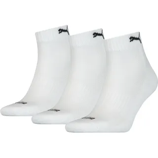 Puma Cushioned Quarter Socken 3-Paar Weiß 43-46