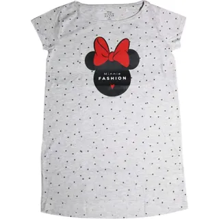 Disney Minnie Maus Damen kurzarm Schlafshirt Nachthemd – Grau / S