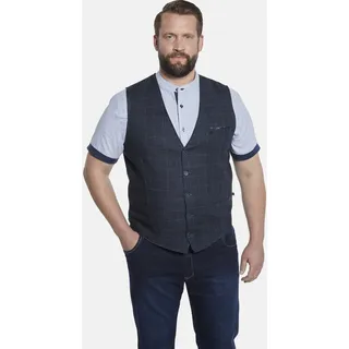 Charles Colby Funktionsweste »Weste DUKE NIVEN« 1 Stk. im modischen Glencheck-Muster, blau