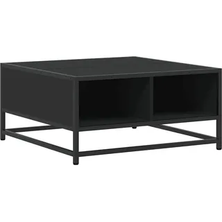vidaXL Couchtisch Schwarz 60,5x60,5x30 cm Holzwerkstoff und Metall - Schwarz