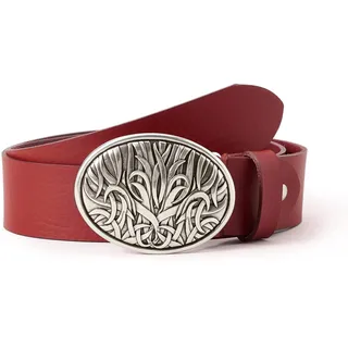 MGM Damen Gürtel Legno, 100164, Einfarbig, Gr. 95 cm, Rot (rot 950-3)