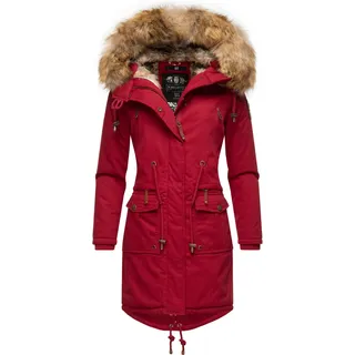 Wintermantel NAVAHOO "Wintermantel Rosinchen", Damen, Gr. S, rot (blood rot), Obermaterial: 100% Baumwolle CO.  Obermaterial: Futter: 100% Polyester PES. 100% Polyester PES., Mäntel Wintermantel