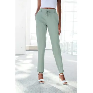 LASCANA Jogger Pants mit elastischem Bund und Gürtelschlaufen, Loungewear, mint