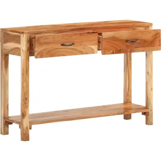 vidaXL Sideboard 110x30x75 cm Massivholz Akazie - Braun