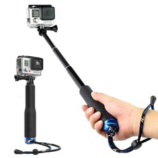Harwerrel Teleskopstange Aluminium Selfie Stick Stange Handgriff Einbeinstativ (7-19 Zoll) für GoPro Hero(2018) Hero 7 6 5 4 3+ 3 2 1 SJ4000 SJ5000 Xiaomi Action Kamera