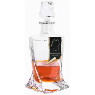 Intirilife Whiskey Karaffe 750 ml , Transparent , Glas , 0.75 L , für Kaltgetränke , Barzubehör & Weinzubehör, Dekanter