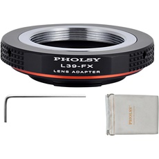 PHOLSY Objektivadapter Kompatibel mit Leica M39 auf FX Kameras für L39 M39 LTM 39mm Objektiv und FX Kameragehäuse Kompatibel mit Fujifilm X-H2S, X-Pro3, X-T5, X-T4, X-S20, X-S10, X-T30II, X-E4 usw.