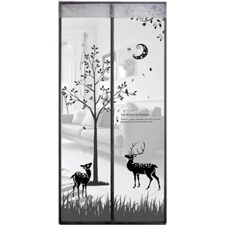 INF Magnetischer Insektenschutz-Türvorhang S - Grau