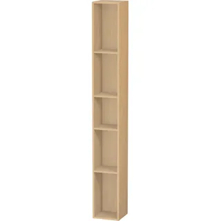 Duravit L-Cube Regalelement vertikal, 5 Fächer, 180x180x1400mm, LC120603030, Farbe: Eiche Natur Dekor