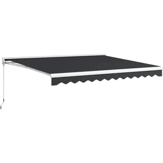Outsunny Markise, Grau, Aluminium, Polyester , Metall , 300x150x395 cm , Sonnenschutz