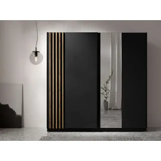 Home Affaire Schiebetürenschrank Charisy 200,2 x 198,5 x 62 cm Schwarz
