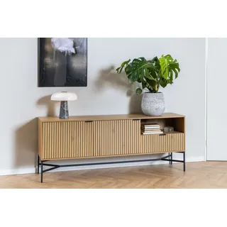 Actona Sideboard Jaipur Holzoptik Braun Eiche