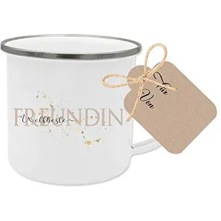 Manufaktur Liebevoll Tasse „Weltbeste Freundin - Besonderes Geschenk für die beste Freundin - Geschenkidee als Dankeschön, zum Geburtstag u.v.m.