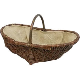 Siena Garden Weidenkorb M, 55x29x24 cm oval, Juteeinlage, Henkel