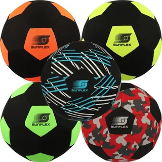 Sunflex Neopren Zubehör Fußball Action PRO | Beach-Fußball zum Barfuß Spielen | weich und robust für Strand, Wiese und Wasser | für Jede Altersgruppe
