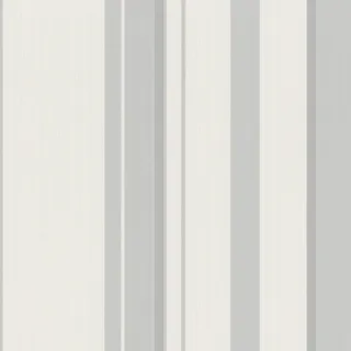 Rasch Tapete 218213 - Papiertapete mit Streifen in verschiedenen Breiten in Grau - 10,05m x 0,53m (LxB)