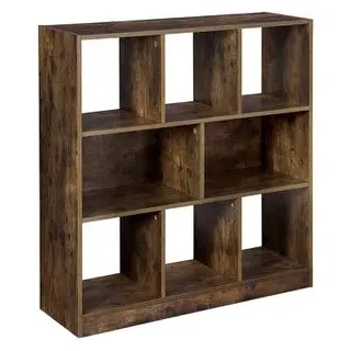 VASAGLE Bücherregal 97,5 x 30 x 100 cm Vintagebraun