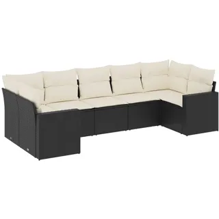VidaXL 3251723, Cremefarben, Rattan, Stahl, 110 kg, Erwachsene & Kinder, 655 mm, 620 mm - Beige