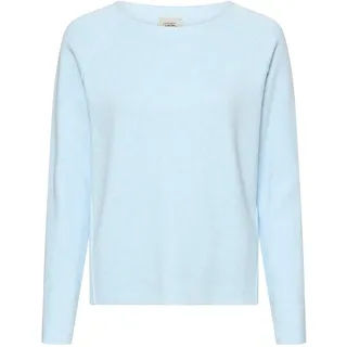 camel active Damen Strickpullover mit Rundhals | Strickpullover mit Rundhalsausschnitt im Regular Fit aus reiner Baumwolle für jeden Anlass