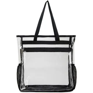 SPEEDEVE durchsichtige Tragetaschen transparente Handtasche für Reisen Strand Arbeit Fitnessstudio