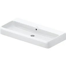 Duravit Qatego Aufsatzwaschtisch, 1000x470mm, mit Überlauf, Unterseite geschliffen und glasiert, 238210, Farbe: ohne Hahnloch