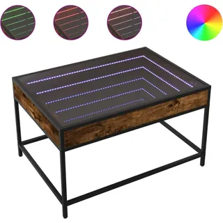 vidaXL Couchtisch mit Infinity-LED Räuchereiche 70x50x41 cm - Braun