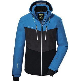 KILLTEC Ksw 45 Mn Jckt Skijacke Funktionsjacke mit abzippbarer Kapuze und Schneefang, schwarz blau, M