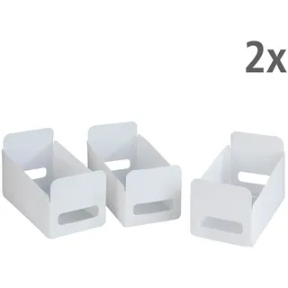 Wenko Aufbewahrungsbox Universal 15 x 18 x 30 cm 6-tlg. weiß