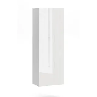 Feldmann-Wohnen Hängeschrank Vivio 40 / 30 / 140cm , Weiß , Holzwerkstoff , Rechteckig , 40x140x30 cm , Esszimmer, Vitrinen, Vitrinenschränke