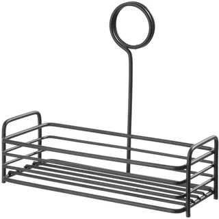 HENDI Menage Set, Rechteckig, Gewürzständer, 205x90x(H)180mm, Mattschwarz