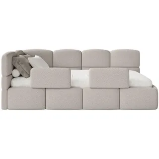 Selsey Jugendbett Cloudy 90 x 200 cm Kiefer schwarz greige