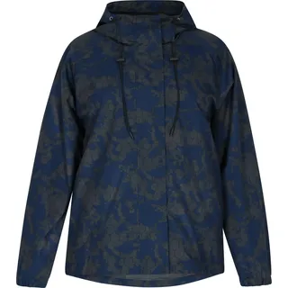 HOMEBASE damen oversize jacke anorak - dunklegrau marine camouflage, M - Navy