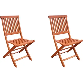 Garden Pleasure ANGWIN Klappstuhl 45 x 56 x 90 cm braun 2 St.