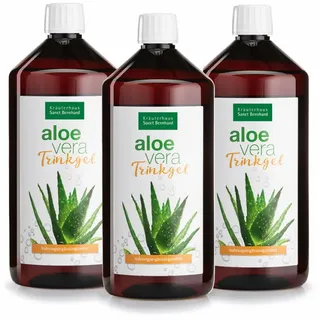 Kräuterhaus Sanct Bernhard Aloe-Vera-Trinkgel 3er-Packung - 3 Liter
