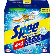 Bild von Waschmittel Megaperls, Universal 4+1, Vollwaschmittel, Pulver, 1,14 kg, 19 WL