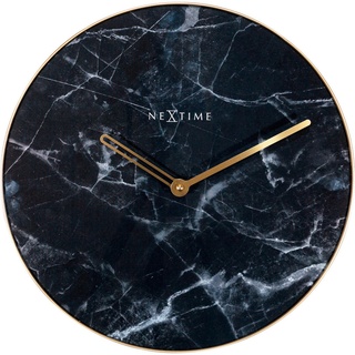 XXXL WANDUHR Schwarz, Goldfarben - 40x40x3 cm