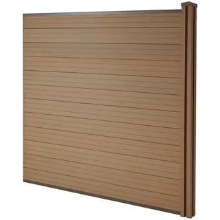 Mendler Windschutz 1,88m braun WPC