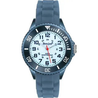 brecjon Lernuhr 2002 Gehäusefarbe Blau Silikonuhr Marineblau