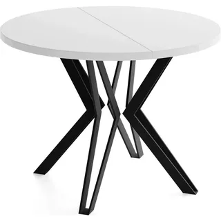 WFL GROUP Revena Ø 100 cm weiß